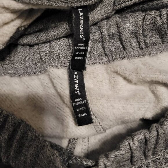 Lazypants Fleece Hoodie & Sweat Pants Set Sz 8 Gray Matching Outfit - Picture 8 of 10